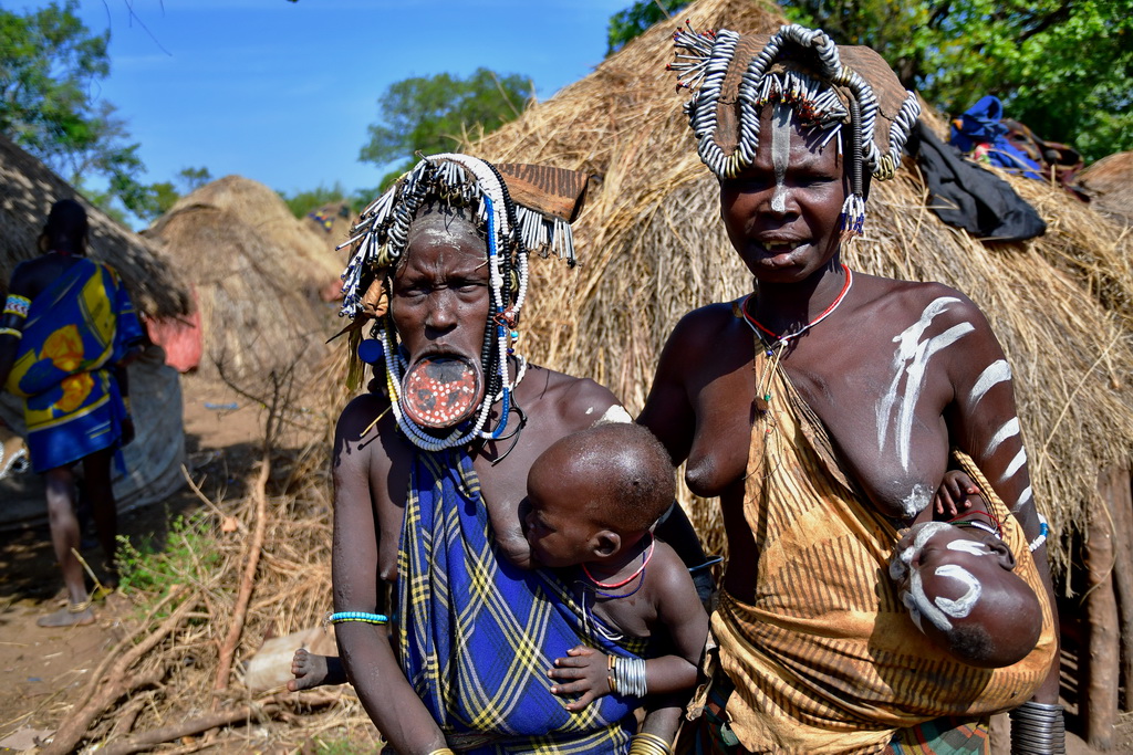 Mursi villages